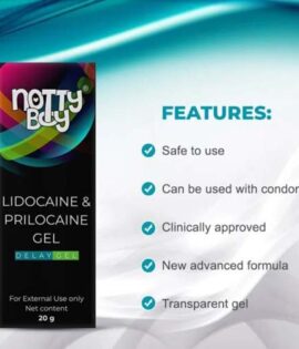 Notty Boy Long Last Delay Gel For Men 20gm & 3InOne Condom(Pack of 1x10 pcs)